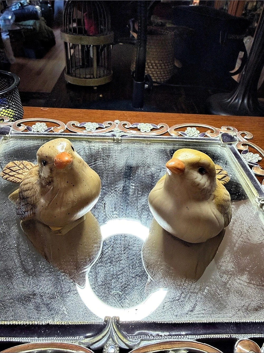 Pair of Bird Figurines